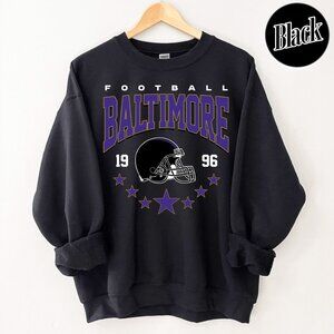 Baltimore Football Vintage Style Crewneck Sweatshirt For Fan 05